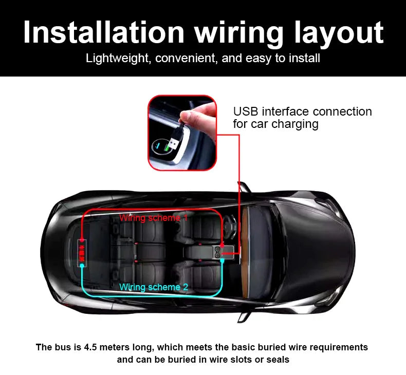 Car Scrolling Advertising Display Programmabl USB APP Control Customizable DIY Bluetooth RGB LED Sign Text Pattern Animation 5V