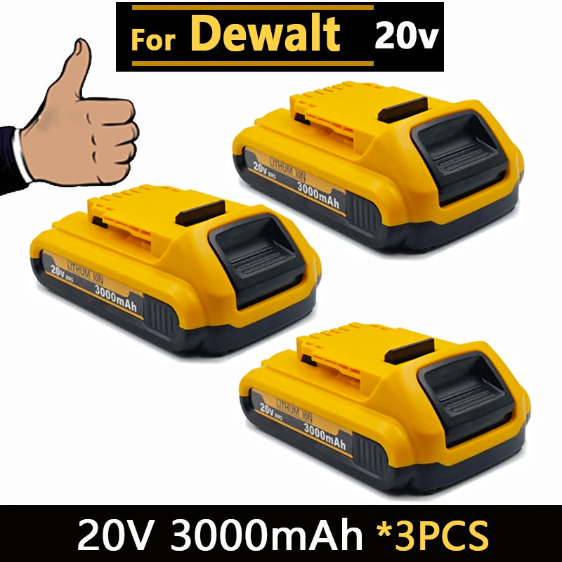 20V  DCB203 Rechargeable Li-ion Battery 3.0Ah For Dewalt Tools DCB205 DCB182 DCB206 DCB204 DCB200 DCB180 DCD DCF DCG Series