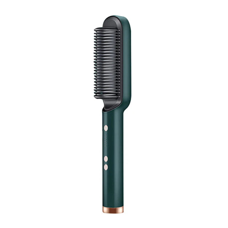 New Dual-Purpose Heated Straightening And Curling Comb With Negative Ions That Won’T Damage Your Hair Hair Straightenercomb