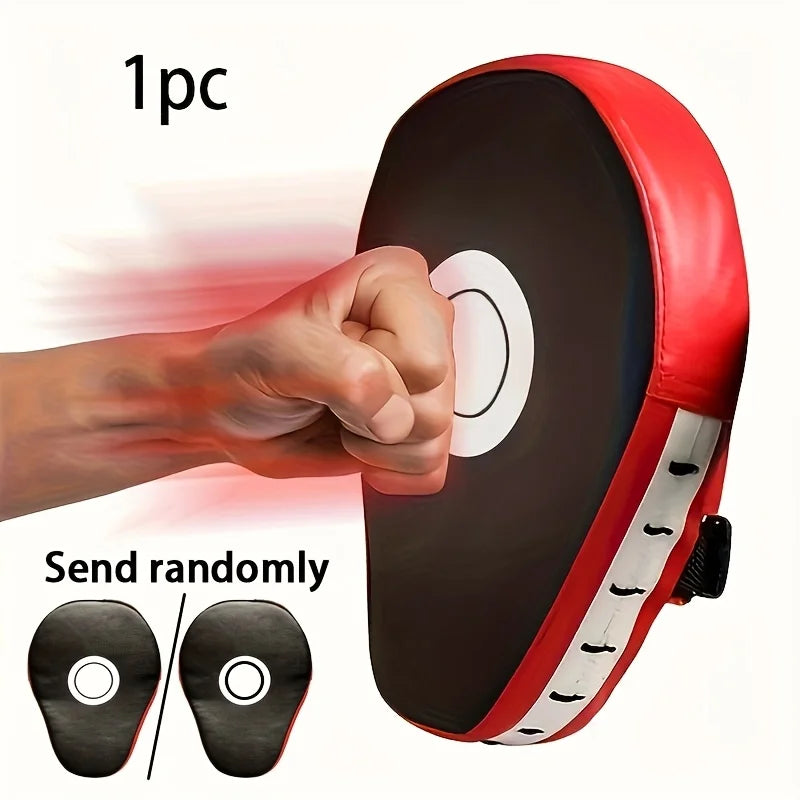 1Pc Professional Boxing Impact Pu Curved Hand Target - Shock Absorbing Training Hand Pad - Karate Boxing Mma Muay Thai or Fighting Sports Training Baffle