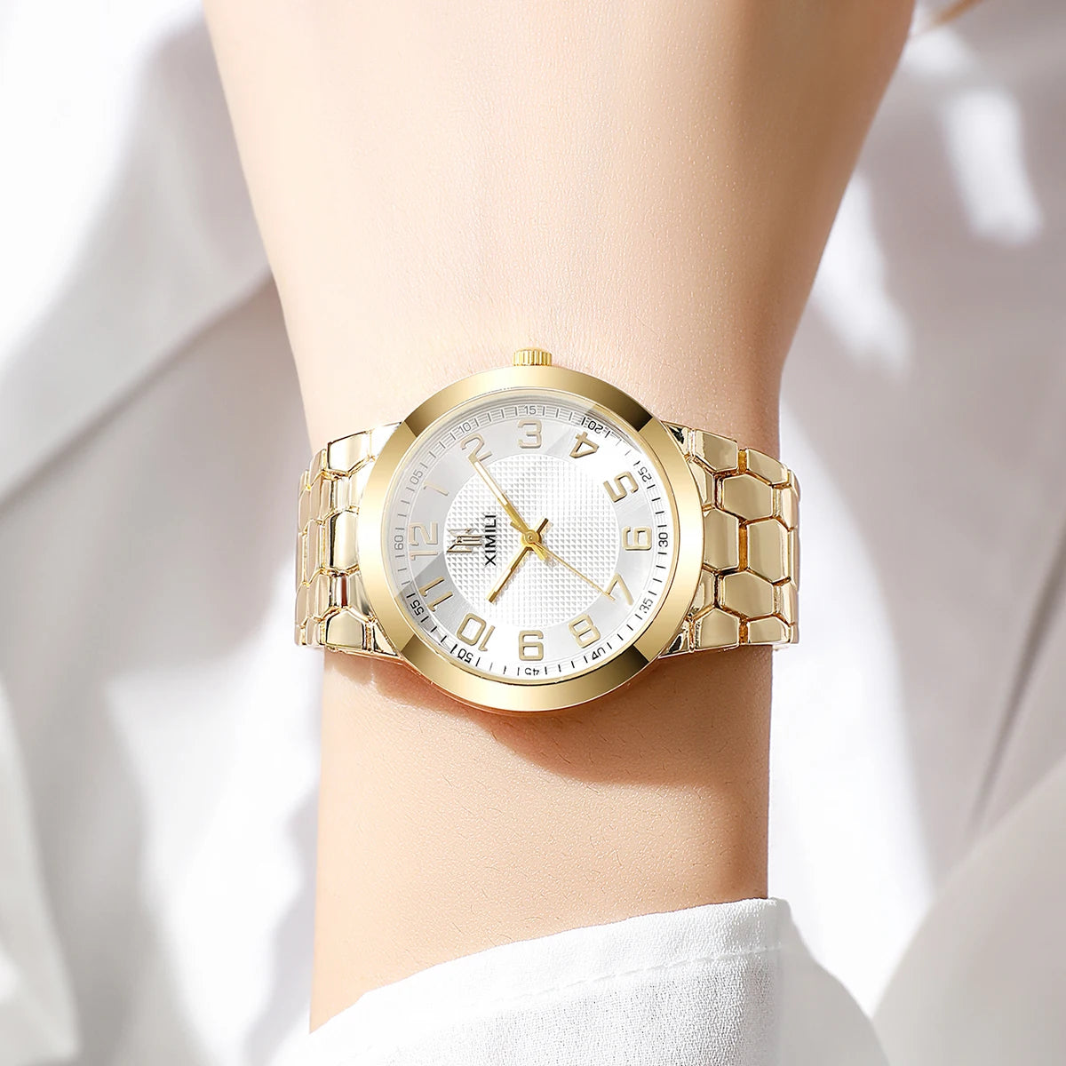 Elegant Women Watches Fashion Arabic Dial Bracelet Strap Ladies Quartz Wristwatches Reloj Mujer Girls Clock Gift（Without Box）