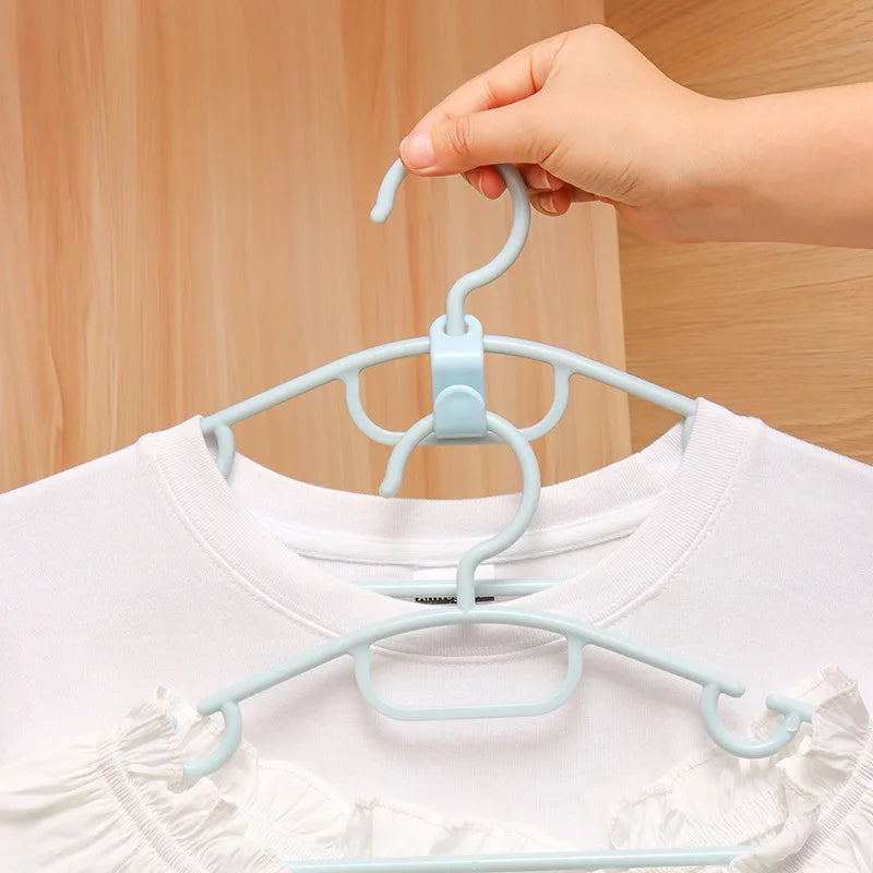 5-50Pcs Clothes Hanger Hooks Organizer Connect Multifunction Cascading Plastic Bedroom Wardrobe Storage Space Saving Coat Hook