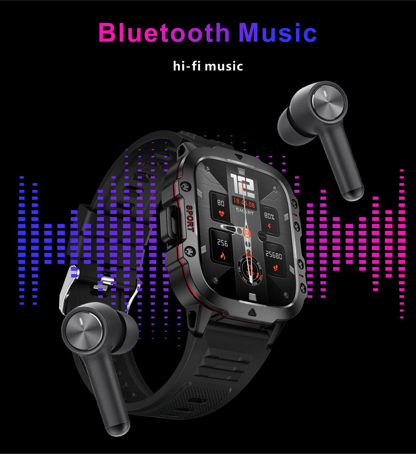 LIGE New Smart Watch 1.96 Inch Screen 420 MAh Bluetooth Call Voice Assistant Watch Sports Fitness Waterproof Smartwatch For Men