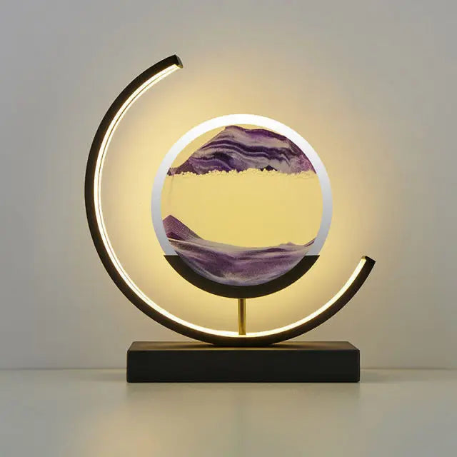 Customizable 2024 LED 3D hourglass Decoration SLBJ1820