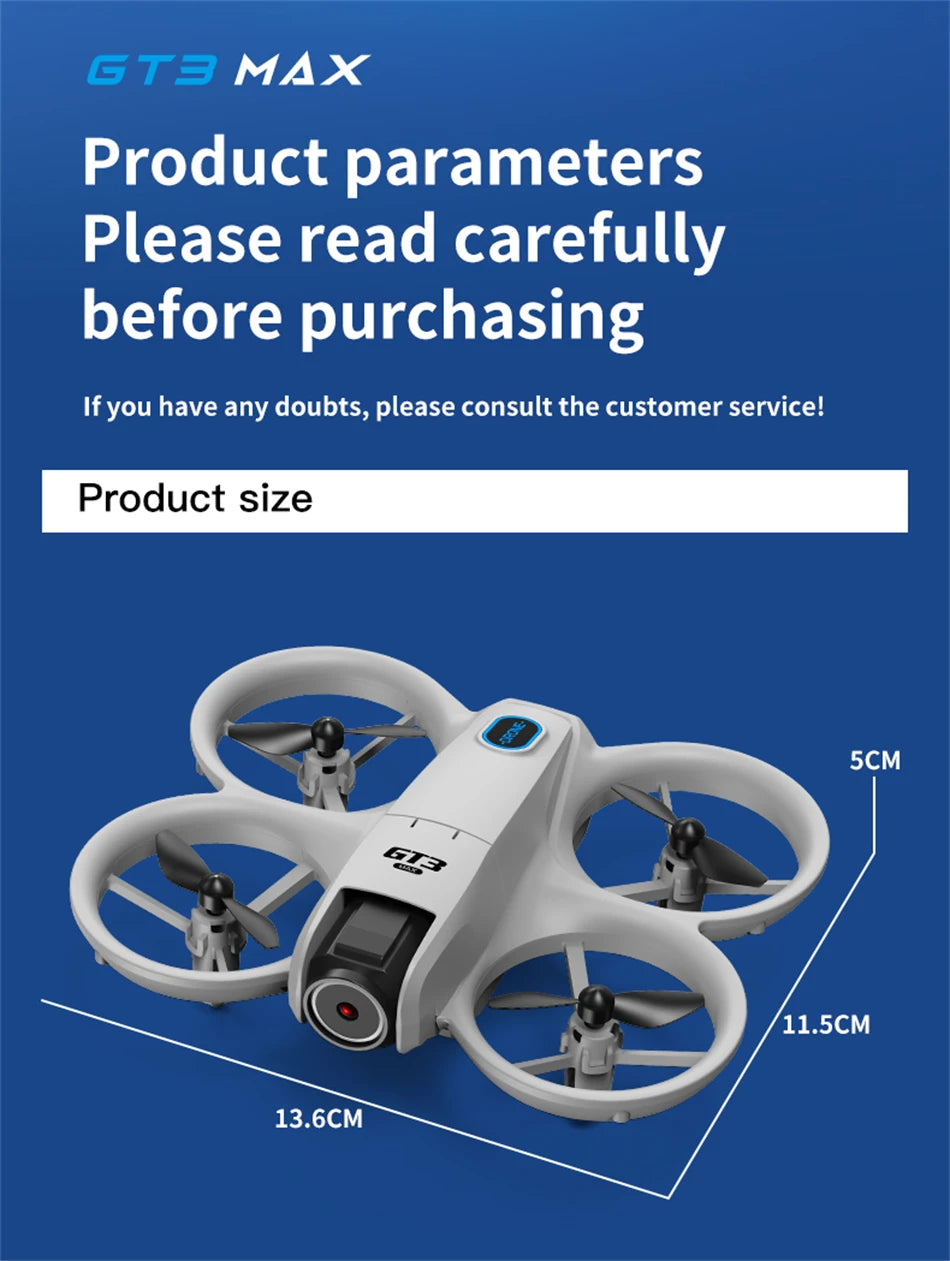 2026 New GT3 Max Drone 8K 5G GPS Professional HD Aerial Photography Remote Control Aircraft HD Dual Camera Quadcopter Toy UAV