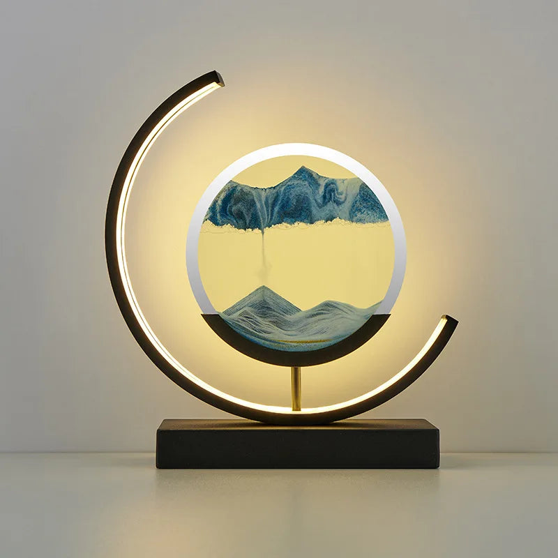 Customizable 2024 LED 3D hourglass Decoration SLBJ1820