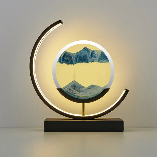 Customizable 2024 LED 3D hourglass Decoration SLBJ1820
