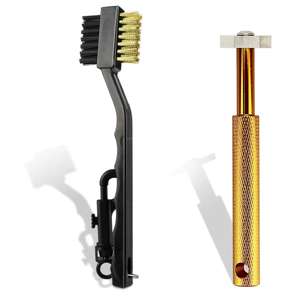 2Pcs/Set Golf Club Brush Golf Club Sharpener Grooving Tool Golf Putter Wedge Ball Groove Cleaner Kit Cleaning Tool  Accessories
