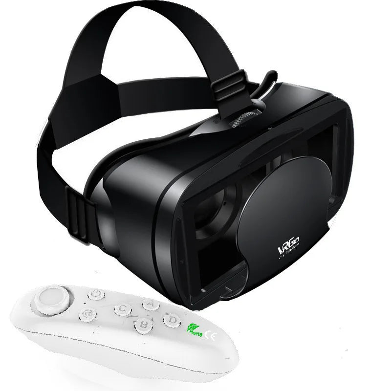 VR Glasses Virtual Reality 3D VR Glasses Google Cardboard Headset for Use with Smartphone Android Virtual Glasses with Gamepad