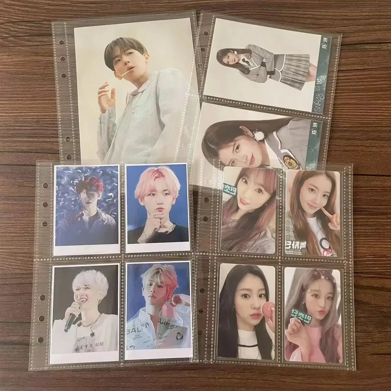 A5 Binder Photocards Cover Kpop Loose-leaf Collect Book Photo Cards Album Storage Book Stationery Birthday Gifts 포토카드 바인더