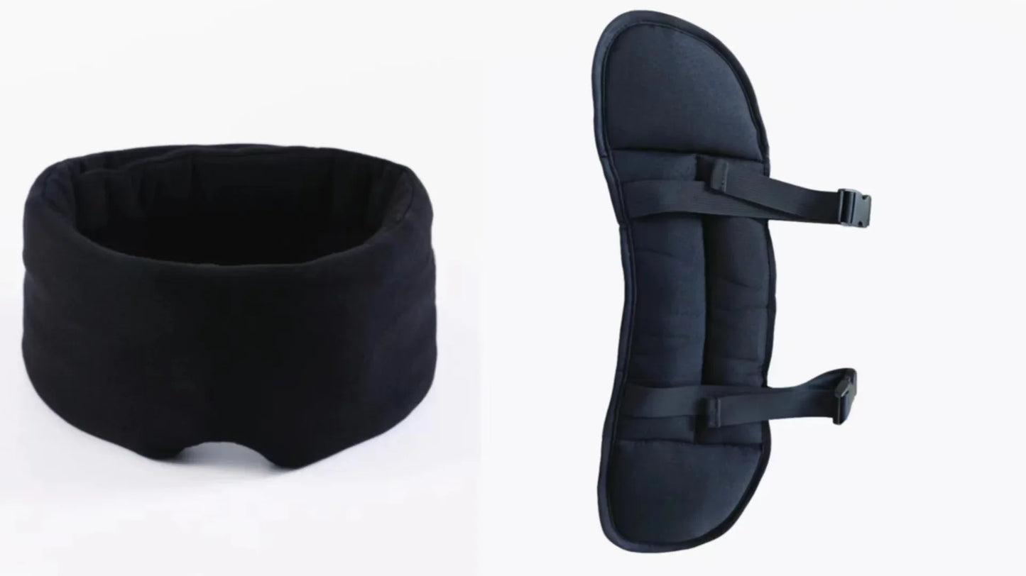 3D Contoured Travel Pillow 100% Blackout Zero Eye Pressure Sleeping Mask Soft Adjustable Travel Accessories Airplane