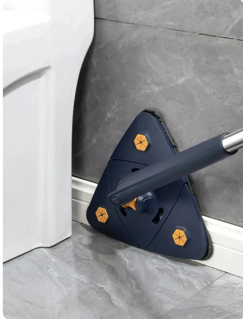 360 New Triangle Mop Rotatable Extendable Adjustable 110 Cm Cleaning Mop For Tub Tile Floor Wall Cleaning Mop Deep Cleaning Mop