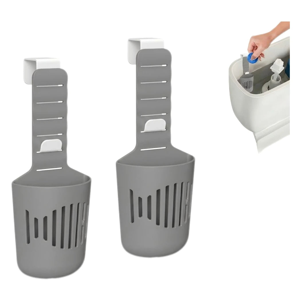 Silicone Toilet Tank Tablet Holder Versatile Toilet Bowl Hanging Cleaner and Deodorizer Hanger