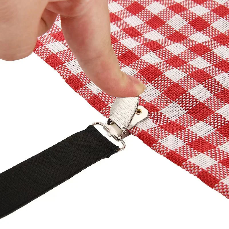Universal Bed Sheet Fixed Holder High Elastic Adjustable Crisscross Fastener Straps Kits Non-Slip Sofa Cover Clips