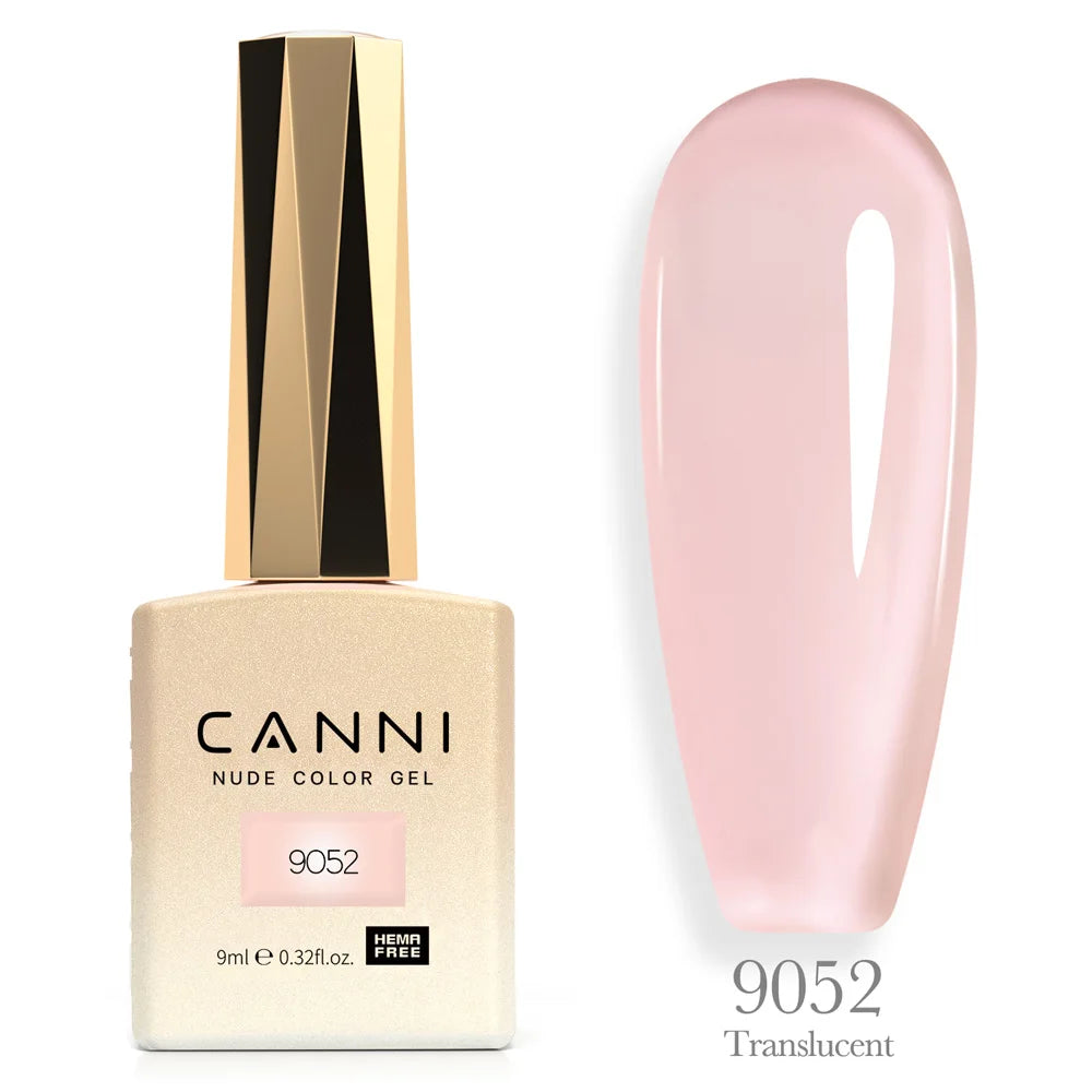 Canni Nail Gel Polish Jelly Nude Color HEMA FREE TPO FREE 9ml Transparent Semi Permanent Natural Nude French Nail Gel Lacquer