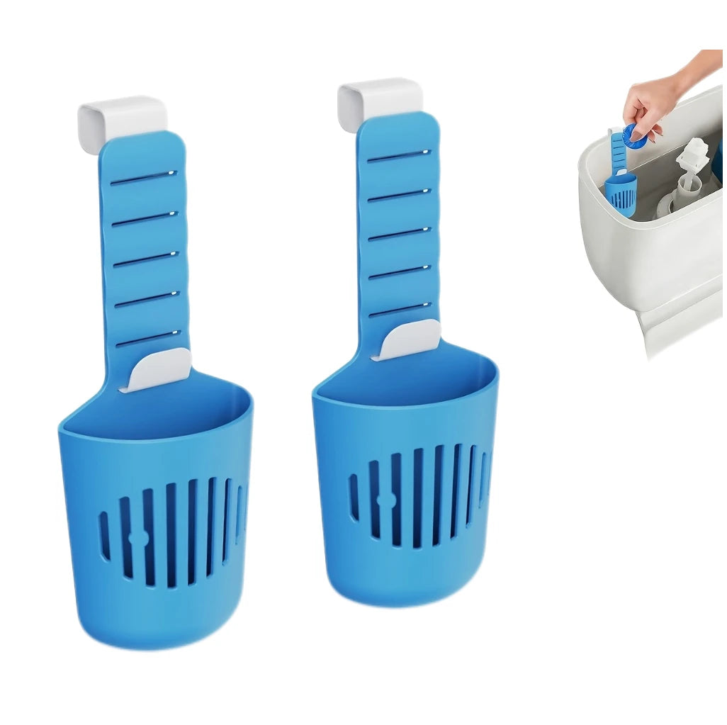 Silicone Toilet Tank Tablet Holder Versatile Toilet Bowl Hanging Cleaner and Deodorizer Hanger