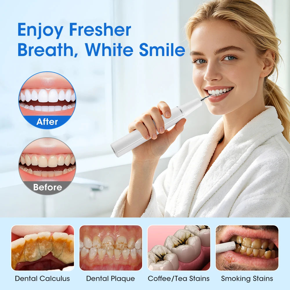Electric Ultrasonic Dental Scaler 5 Modes Calculus Oral Tartar Remover Tooth Stain Cleaner Teeth Whitening Oral Care