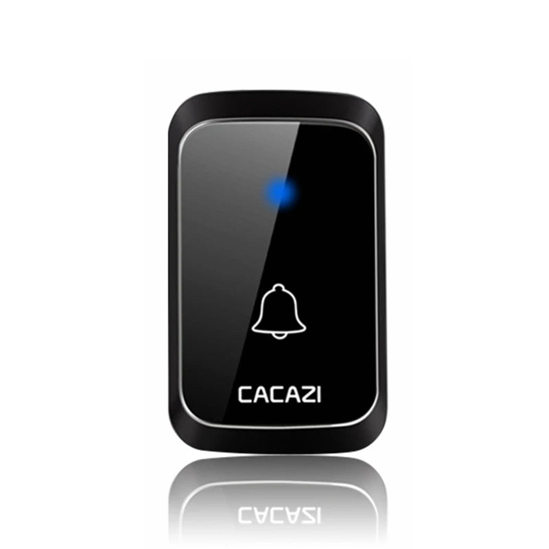 CACAZ Smart Home Waterproof Wireless Doorbell For Outdoor 4 Levels Volume 80DB 60 Chimes Home Calling Bell US EU UK AU Plug
