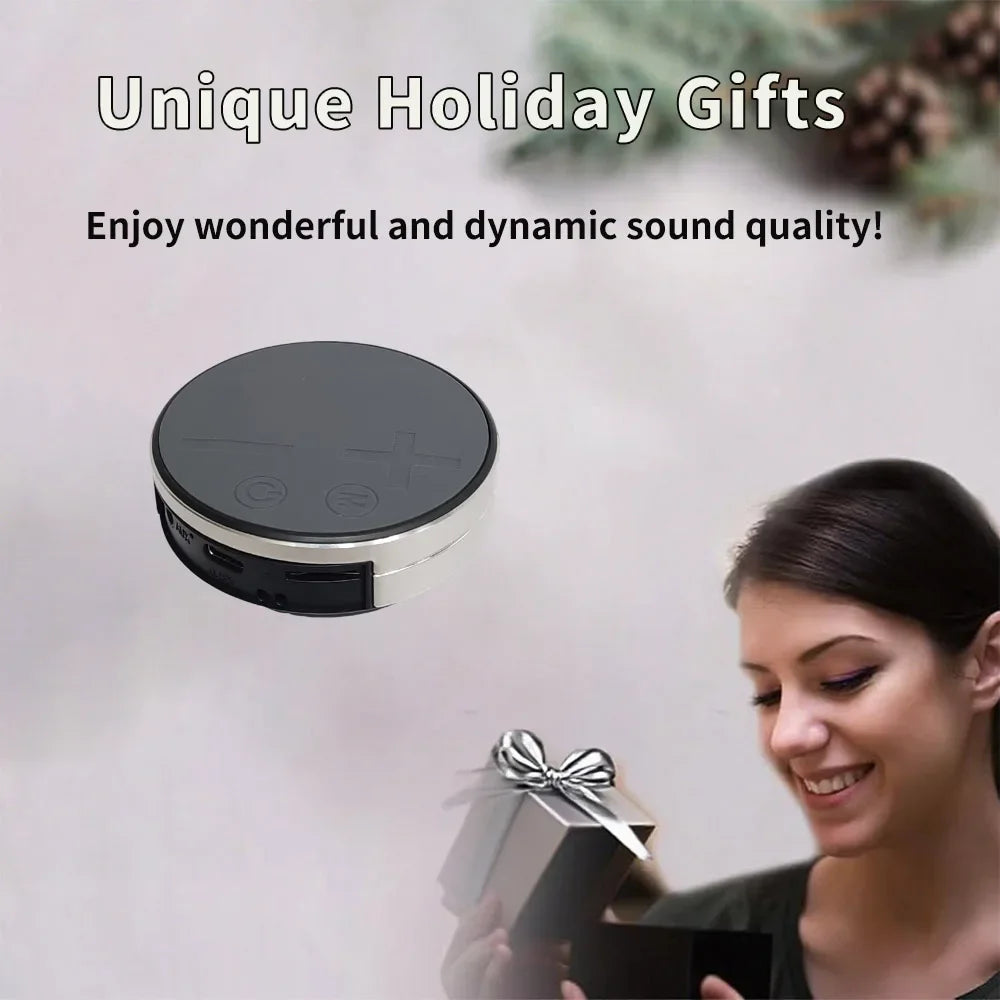 Bone Conduction Desktop Wireless Speaker with suction cups for secure attachment. Wireless TWS speaker, compatible with lanyard