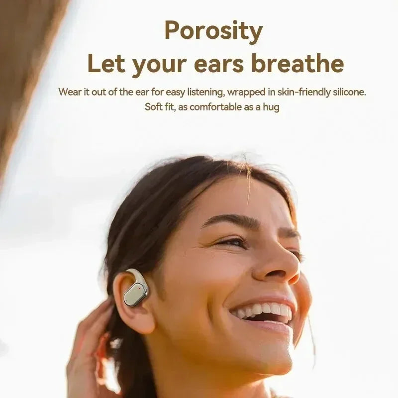 X93 Wireless Ear Hanging Headset, Noise Reduction Hanging Earphones, Waterproof Ear Earphones  Work Running Walking