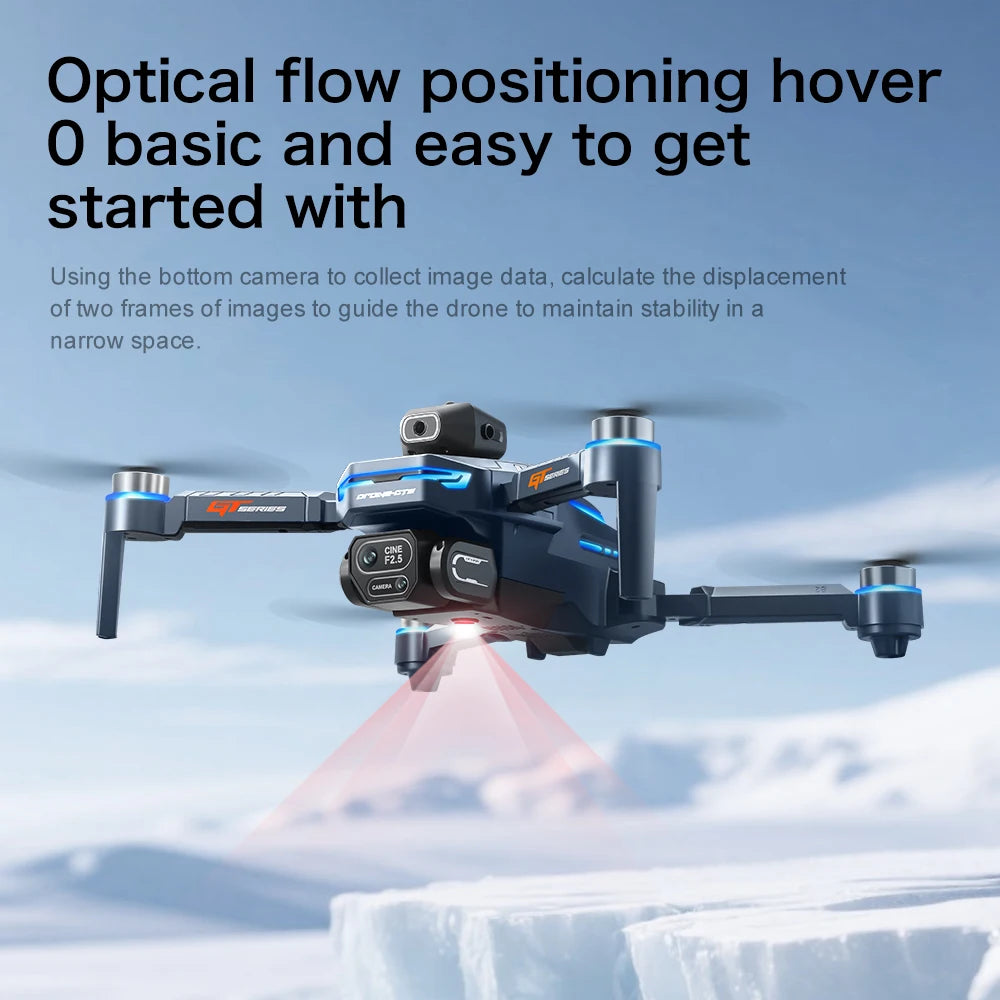 New GT8 Drone 8K Professional HD Dual Cameras Screen Remote 5G WIFI Brushless Motor Obstacle Avoidance Foldable Quadcopter Toys
