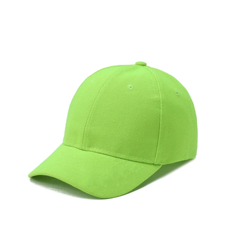 Fashion Candy Color Kids Baseball Cap Sun Protection Boy Girls Hat Adjustable Travel Children Baseball Cap Baby Summer Sun Hat