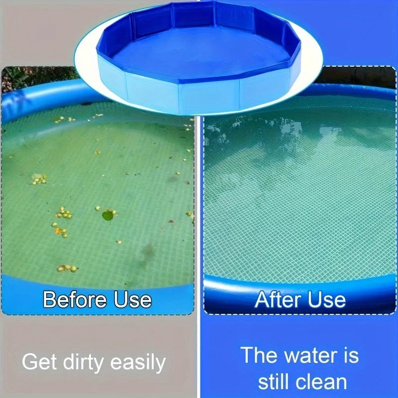 Portable PVC Foldable Foot Bath Suitable for Ground Level Pool Entrances, Ideal for Pool Foot Cleaning and Pool Accessories