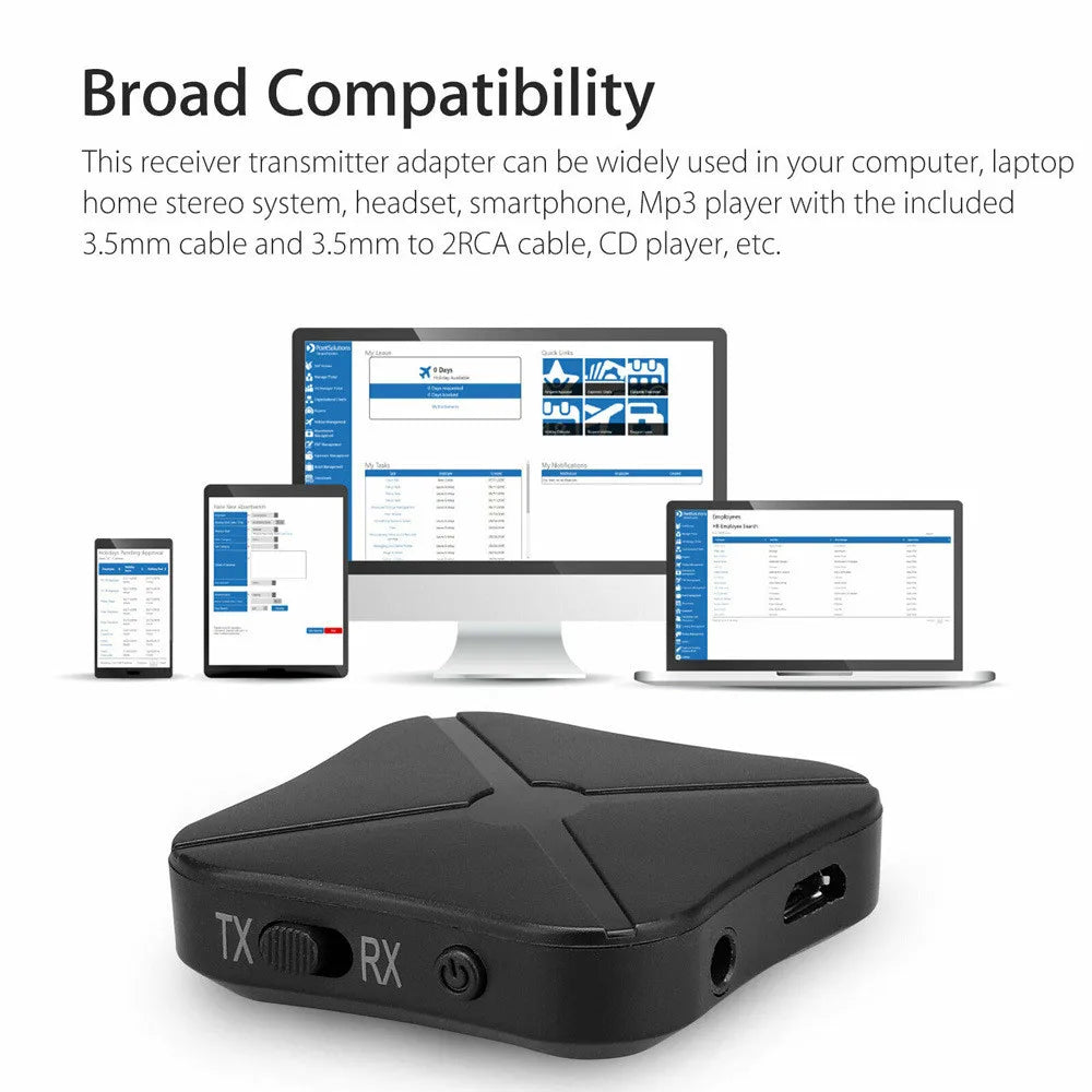 Shoumi 15 Hours Play Wireless Headset Bluetooth Television Headphone with Mic,Bluetooth Adapter Built-in Battery,for TV Computer