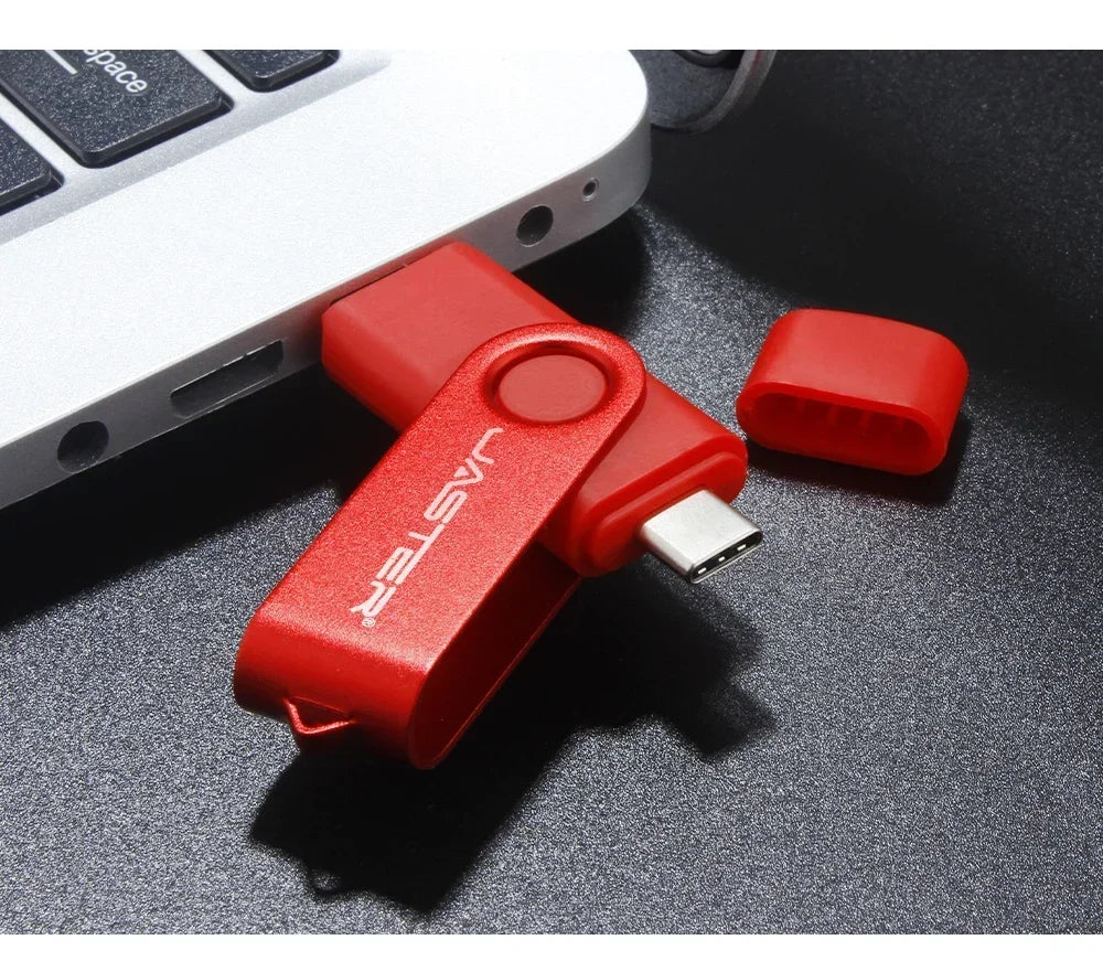 Multifunctional OTG 2 IN 1 Type-c USB Flash Drive Pendrive 128GB Cle Usb Флэш-накопител Stick 32/64 GB Pen Drive for Phone
