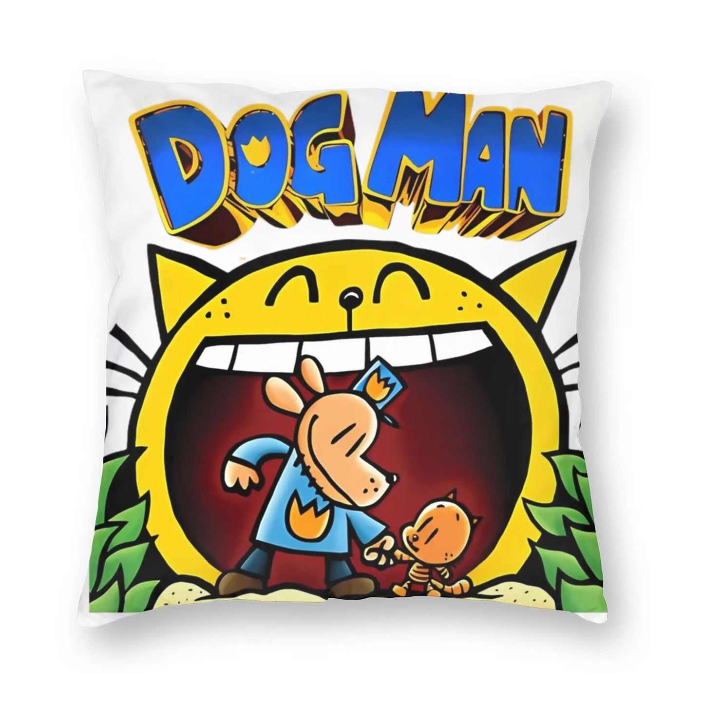 DogMan Petey the Cat x Dog Man Pillowcase Double-sided Printing Fabric Cushion Cover Decor  Pillow Case Cover Bed Zipper 40*40cm