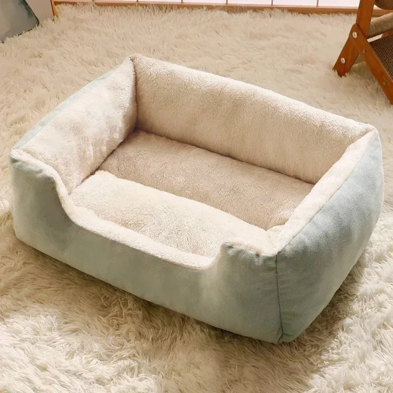 Pet Bed for Cats And Dogs Cushion Kitten Accessories Warm Soft Plush Comfortable Basket House Pet Supplies Habitats Pet Goods