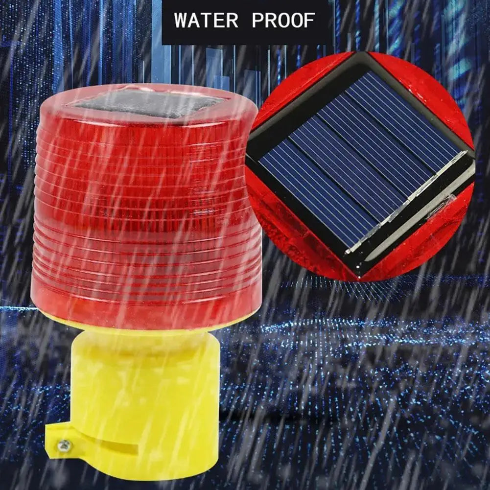 1/8Pcs Strobe Signal Warning Solar Light Flashing lights for fence construction Ceiling Security Alarm Flashing Lamp