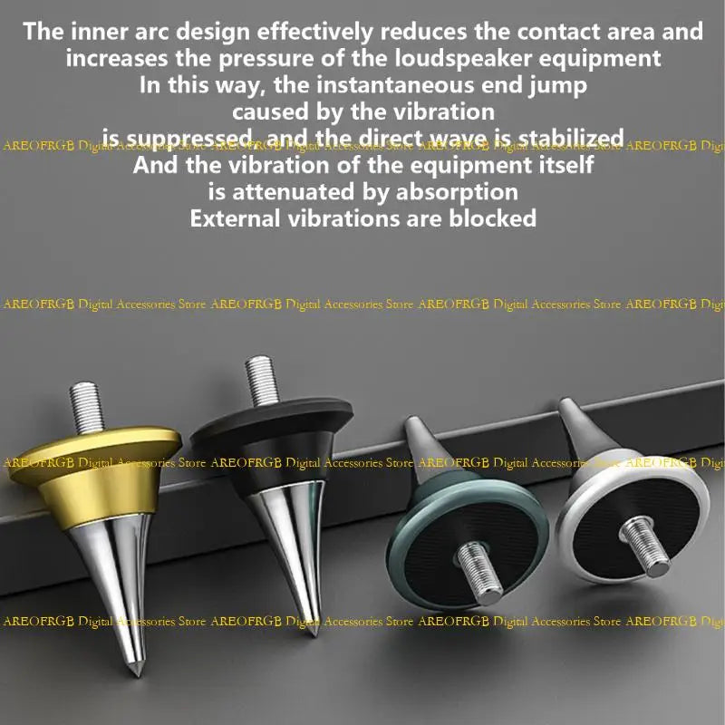 E21E Durability AntiVibration Speaker Spikes Stand Pad NonSlip for Systems Upgrades