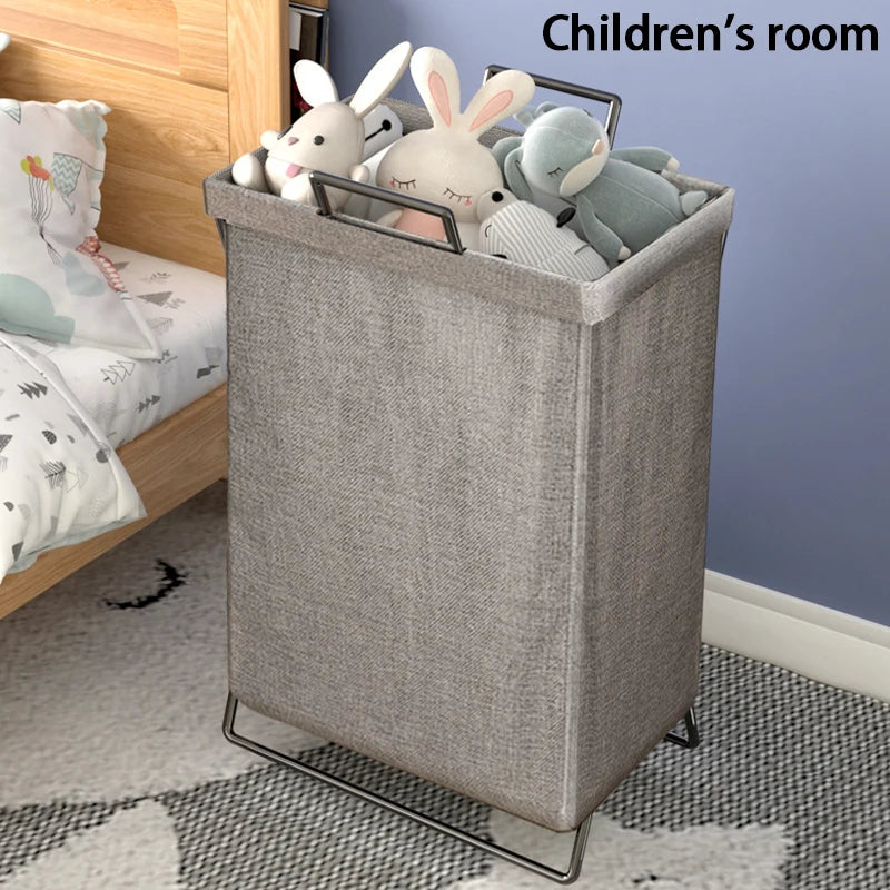 ♥Collapsible Fabric Laundry Hamper with Handles | Foldable Clothes Basket for Bedroom, Bathroom & Laundry Room
