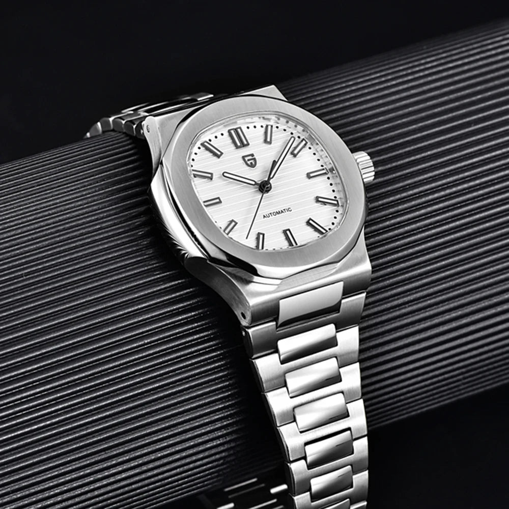 PAGANI DESIGN men's 1728 luxury Retro Mechanical Watch Men's Gift box stainless steel Sapphire glass 100m waterproof Men's Watch