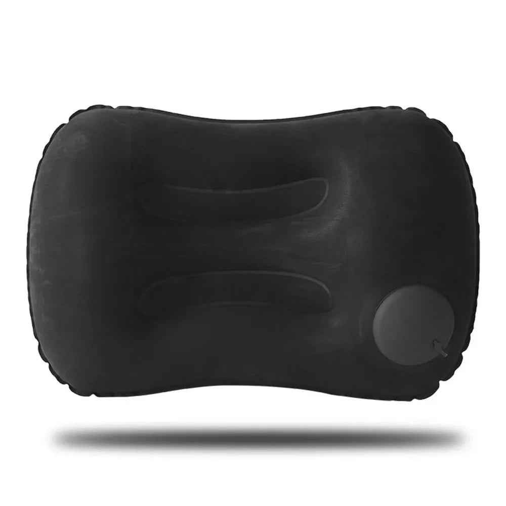 Ultra Soft Portable Inflatable Pillow Neck Lumbar Support for Camping,Pool Car Travel,Outdoor Lightweight Compact Comfort
