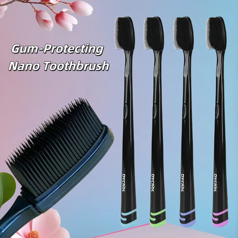 2/6/10Pcs Random Color Silicone Bristle Deep Cleaning Outdoor Travel Convenient Toothbrush Home Essential Holiday Gift Great Cleaning Power Christmas Gift