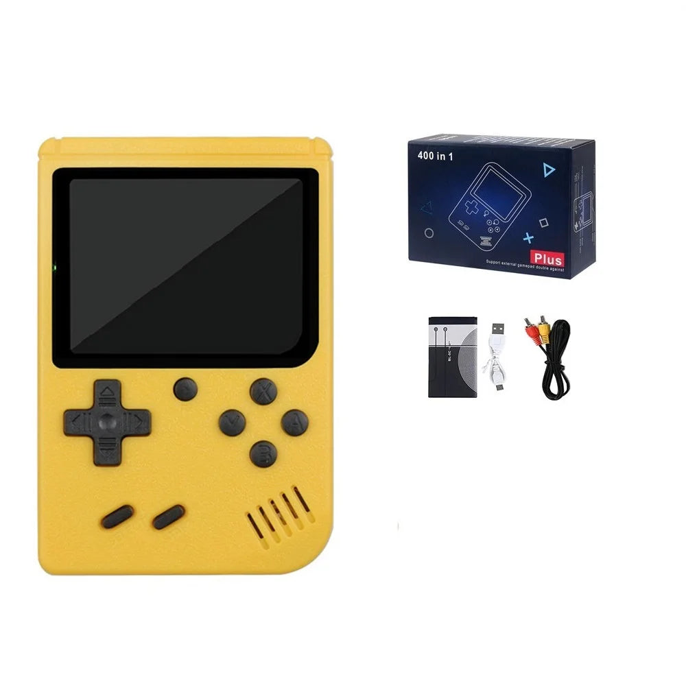 Classic Retro Video Pocket Games Console Lcd Screen Built-in 400 Handheld Or Gamepad Mini Game Player for Boy Christmas Gift