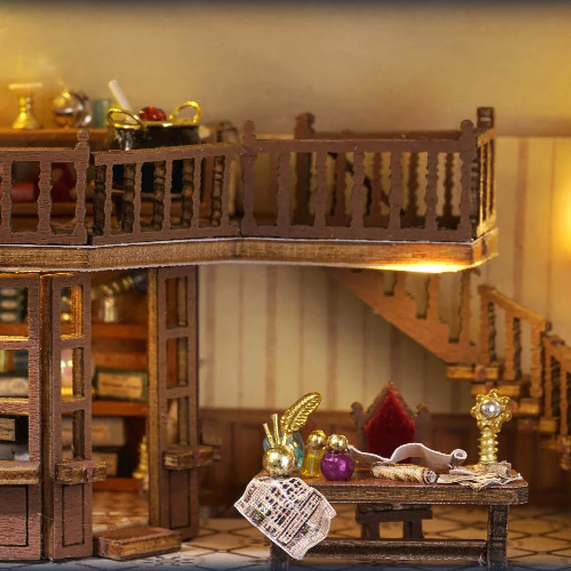 DIY Wooden Doll Houses Mini Assembly Handmade Small House Creative Scene Decoration DollHouse For Toys Birthday Gifts