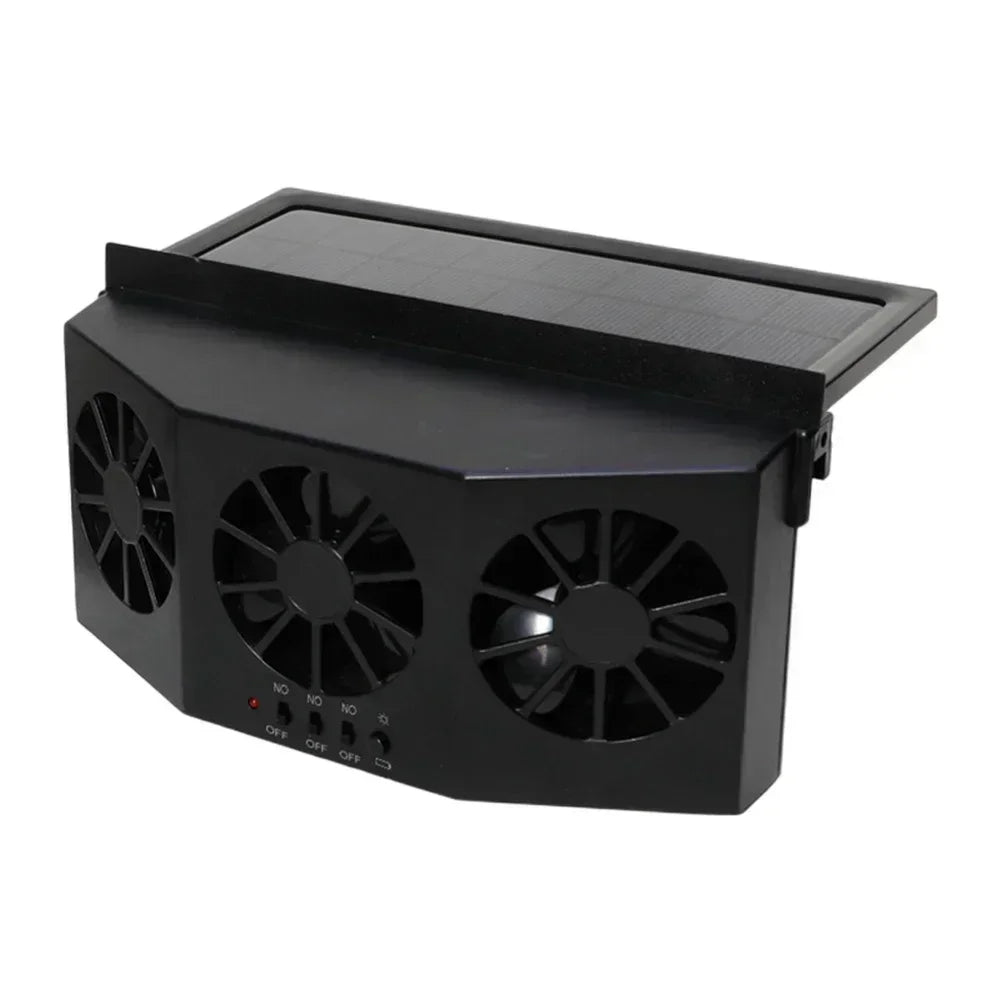 New Car Ventilator 3 Cooler Fans Solar-powered Cooling Vent Exhaust Portable Safe Auto Fan Amd Usb Accessories