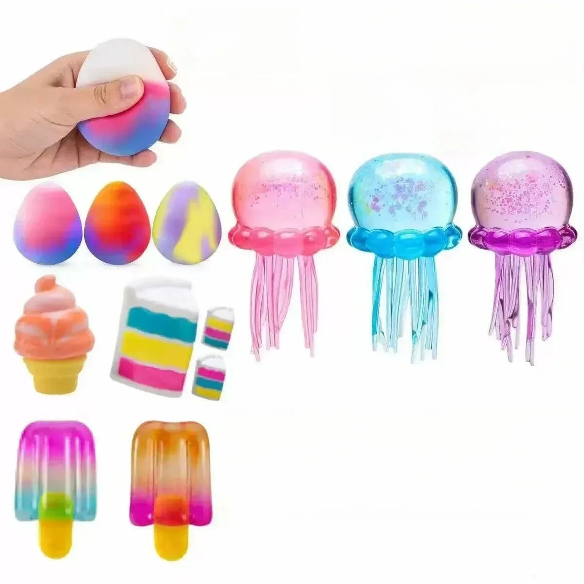 Surprise Box-Slow Rise Squishy Toys,Food&Ocean Themed Squeeze Toys,Anti-Stress Sensory Toys For ADHD & Anxiety