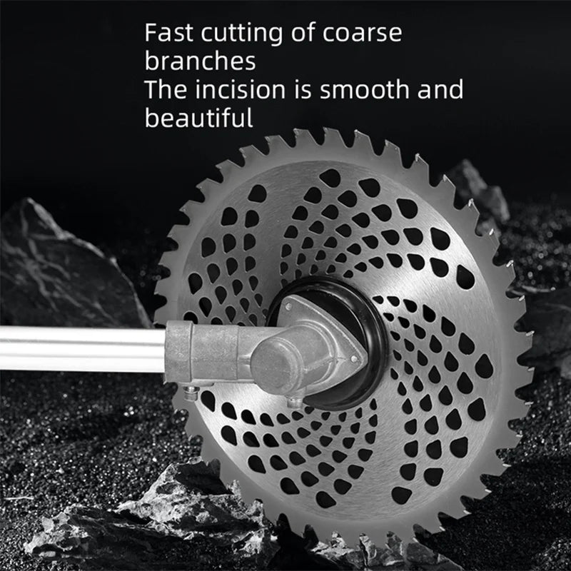 1Pc 10-Inch 60-Tooth Circular Grass Cutting Blade with 4 Accessories, Hardened Blade Head for Durability, Can Quickly Clear Large Areas of Grass, Quickly Cut Thick Branches, Suitable for Garden and Lawn Maintenance, Trimming