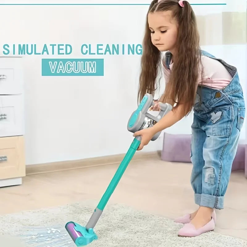 Electric vacuum toy set, three in one design, durable and safe, suitable for children over 3 years old, perfect for fun and play