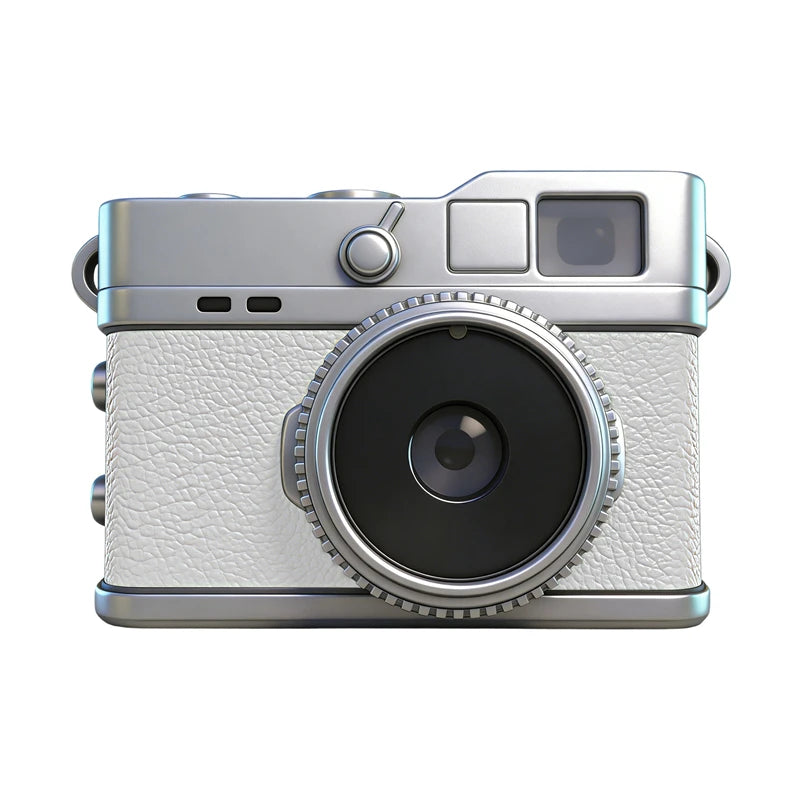 Lenovo 1080P HD 8MP Mini Retro Digital Camera Pocket Camera CCD for Students Featuring Filters and Leather-Textured Finish Gift