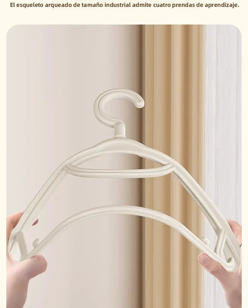 Thiened Wide Oulder Clothes Hanger Home Anti-Slip Hanging Clothes Hanger Large Size Plastic Rotatable Clothes Hangers Organizer