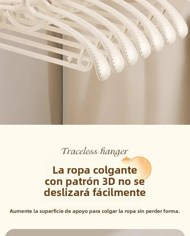 Thiened Wide Oulder Clothes Hanger Home Anti-Slip Hanging Clothes Hanger Large Size Plastic Rotatable Clothes Hangers Organizer