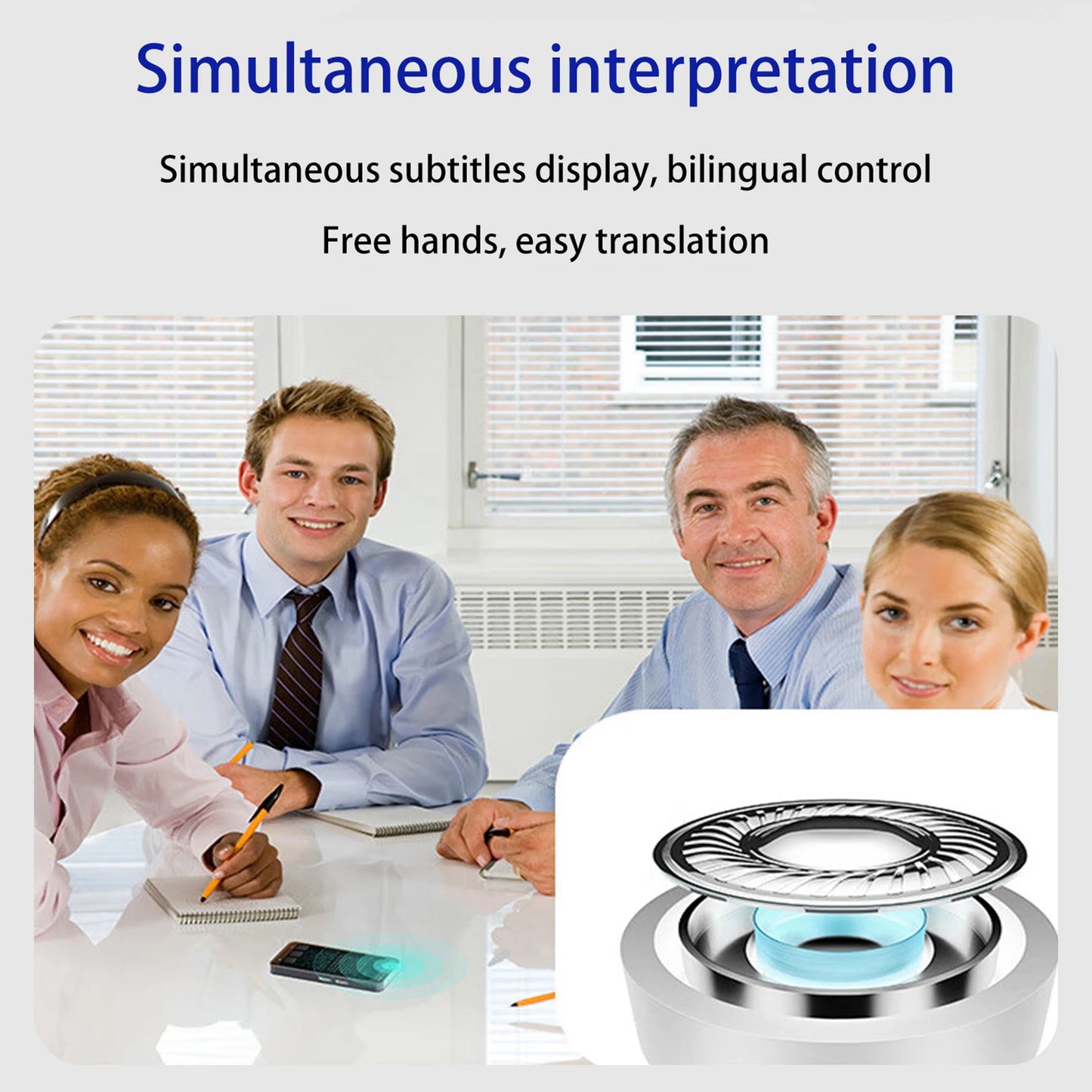 S80 Language AI Translator Device with 138 Languages Voice Translating 17 Offline Translation Simultaneous Interpretation