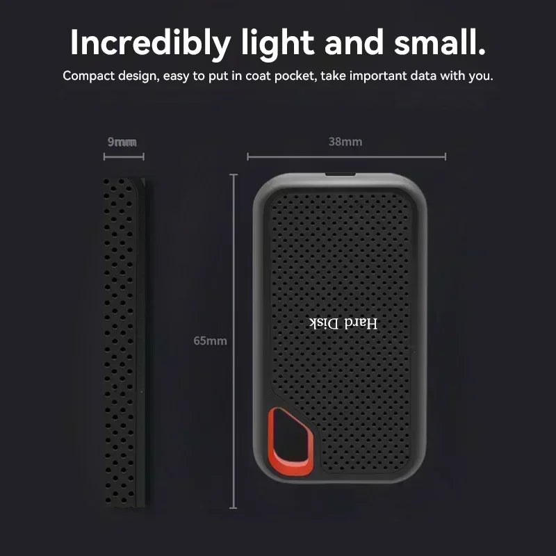 Slim Portable External SSD 128TB Hard Disk High Speed 4TB for Notebook Computer Reliable Storage Devices in 1TB and 16TB Sizes