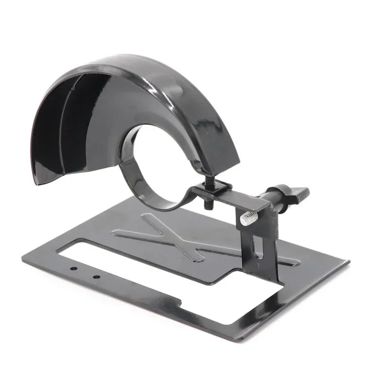 4 Inch Angle Grinder Safety Protective Cover Safety Covers+ Angle Grinder Base Holder Bracket Set for DIY Woodwoking Tools
