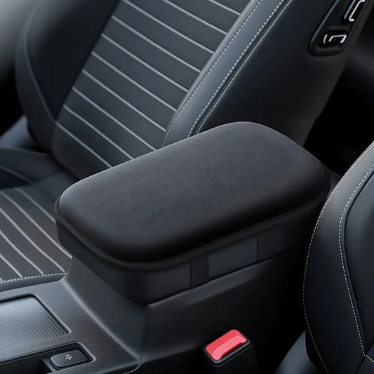 Car Armrest Pad Plush Heightening Pad for Central Console 1pc for Vehicles for Car Interior Armrest Cover